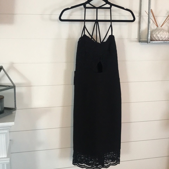 Express Dresses & Skirts - NWT-Express Strappy Black Lace Dress -Size 6
